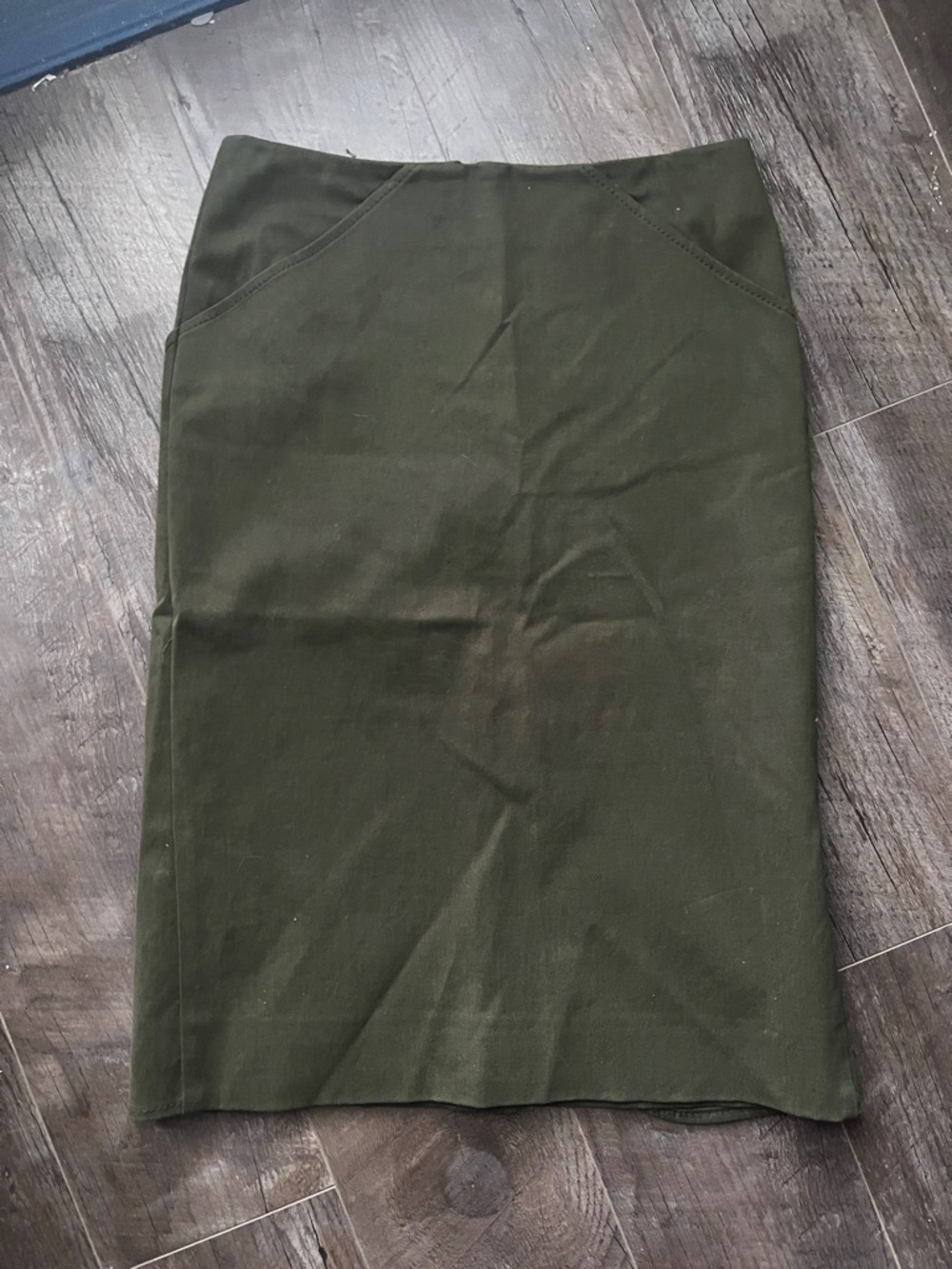 Valentino Olive Green Pencil Skirt